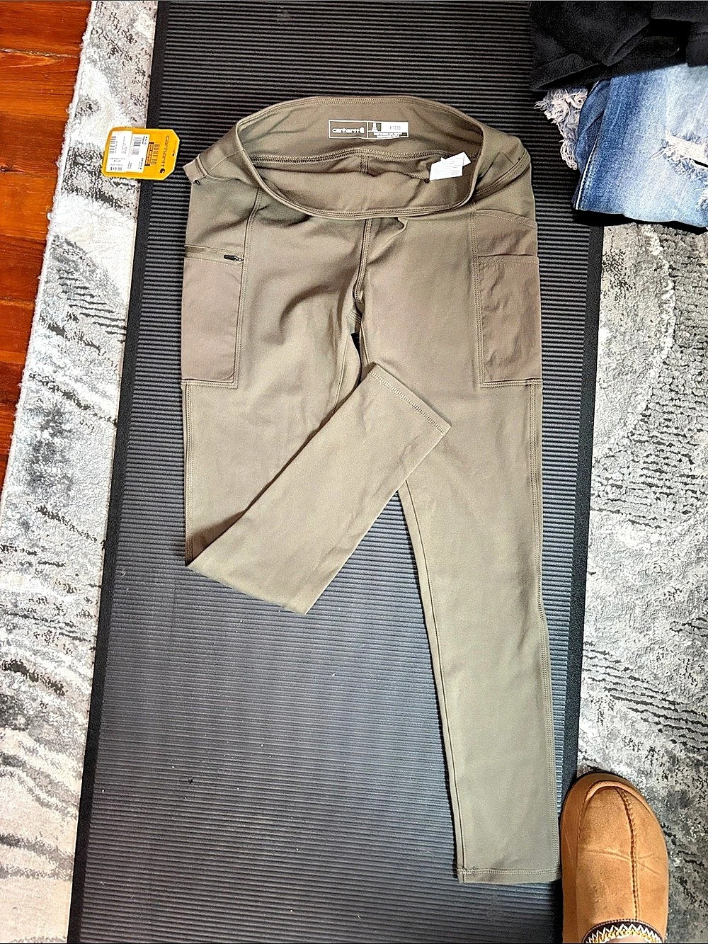 Duer No Sweat Relaxed Cargo Men's Olive Cargo Pants Medium